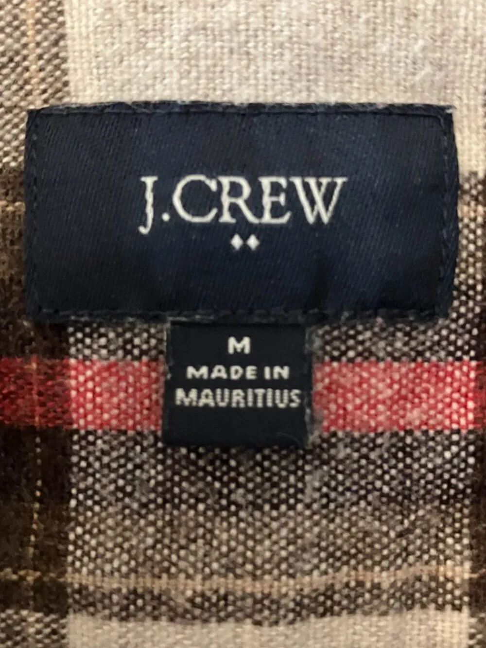 J Crew Heavy Twill Plaid Flannel Shirt Mens M Elbow Patches Cotton Button Down